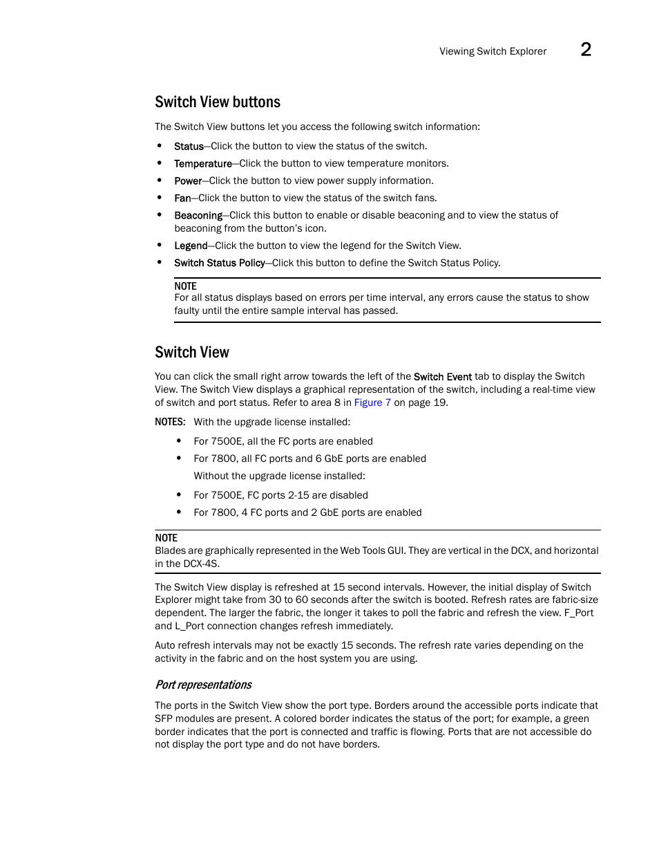 Switch view buttons, Switch view | Dell POWEREDGE M1000E User Manual | Page 53 / 310