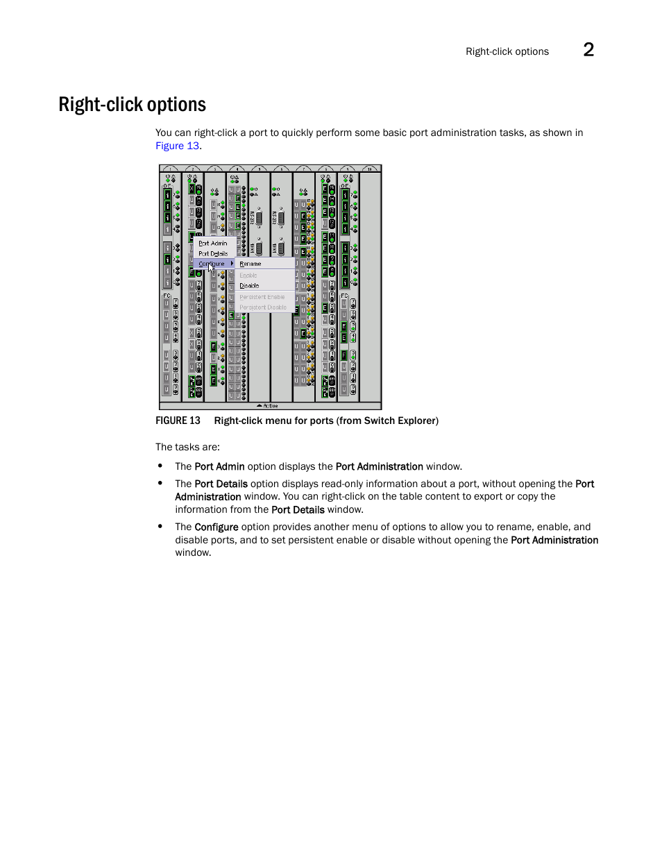 Right-click options, Figure 13, Right-click | Dell POWEREDGE M1000E User Manual | Page 57 / 310