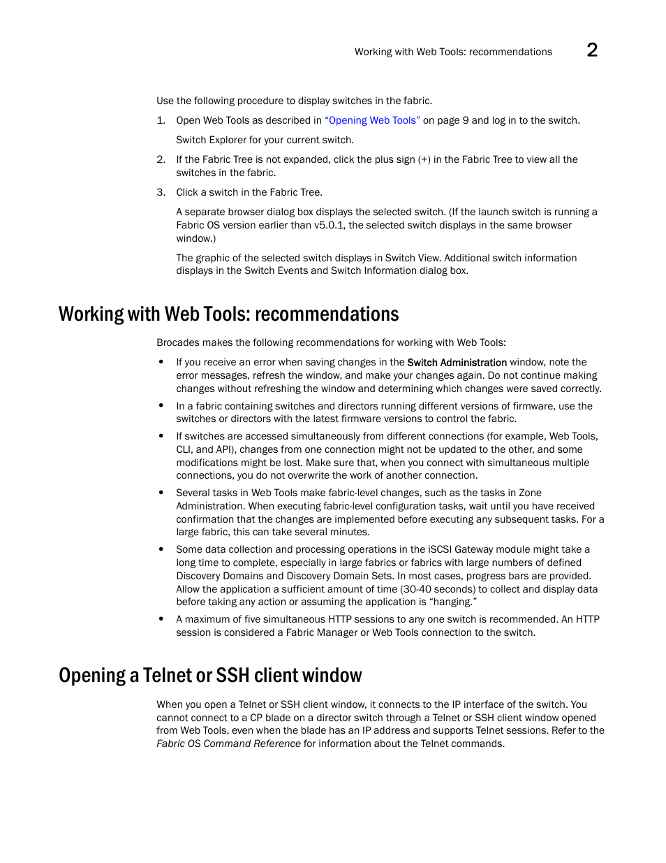 Working with web tools: recommendations, Opening a telnet or ssh client window | Dell POWEREDGE M1000E User Manual | Page 59 / 310