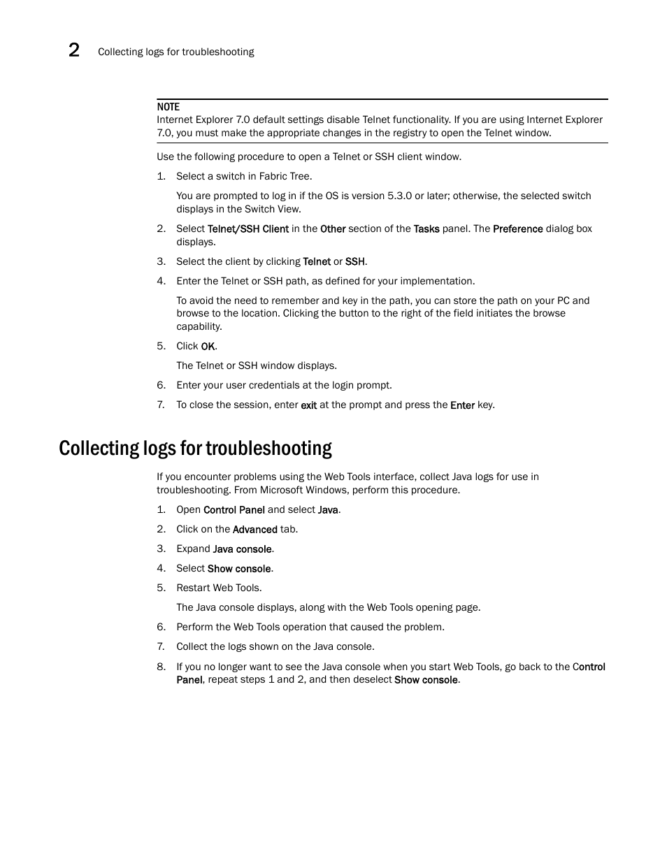 Collecting logs for troubleshooting | Dell POWEREDGE M1000E User Manual | Page 60 / 310