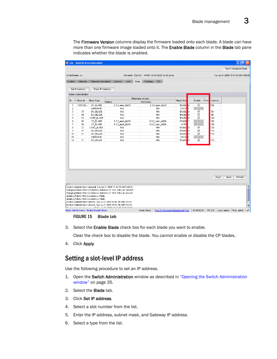 Setting a slot-level ip address, Figure 15 | Dell POWEREDGE M1000E User Manual | Page 67 / 310