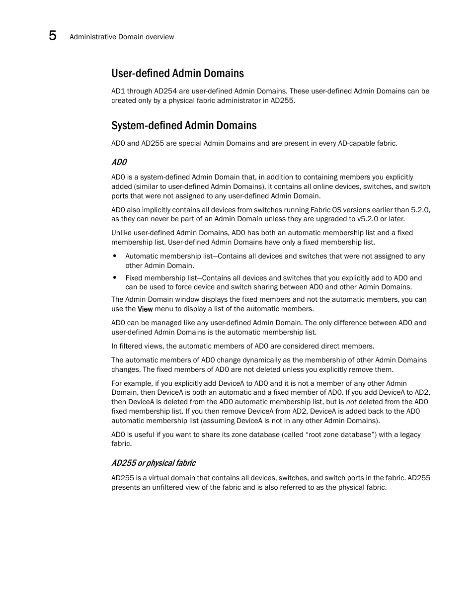 User-defined admin domains, System-defined admin domains | Dell POWEREDGE M1000E User Manual | Page 98 / 310