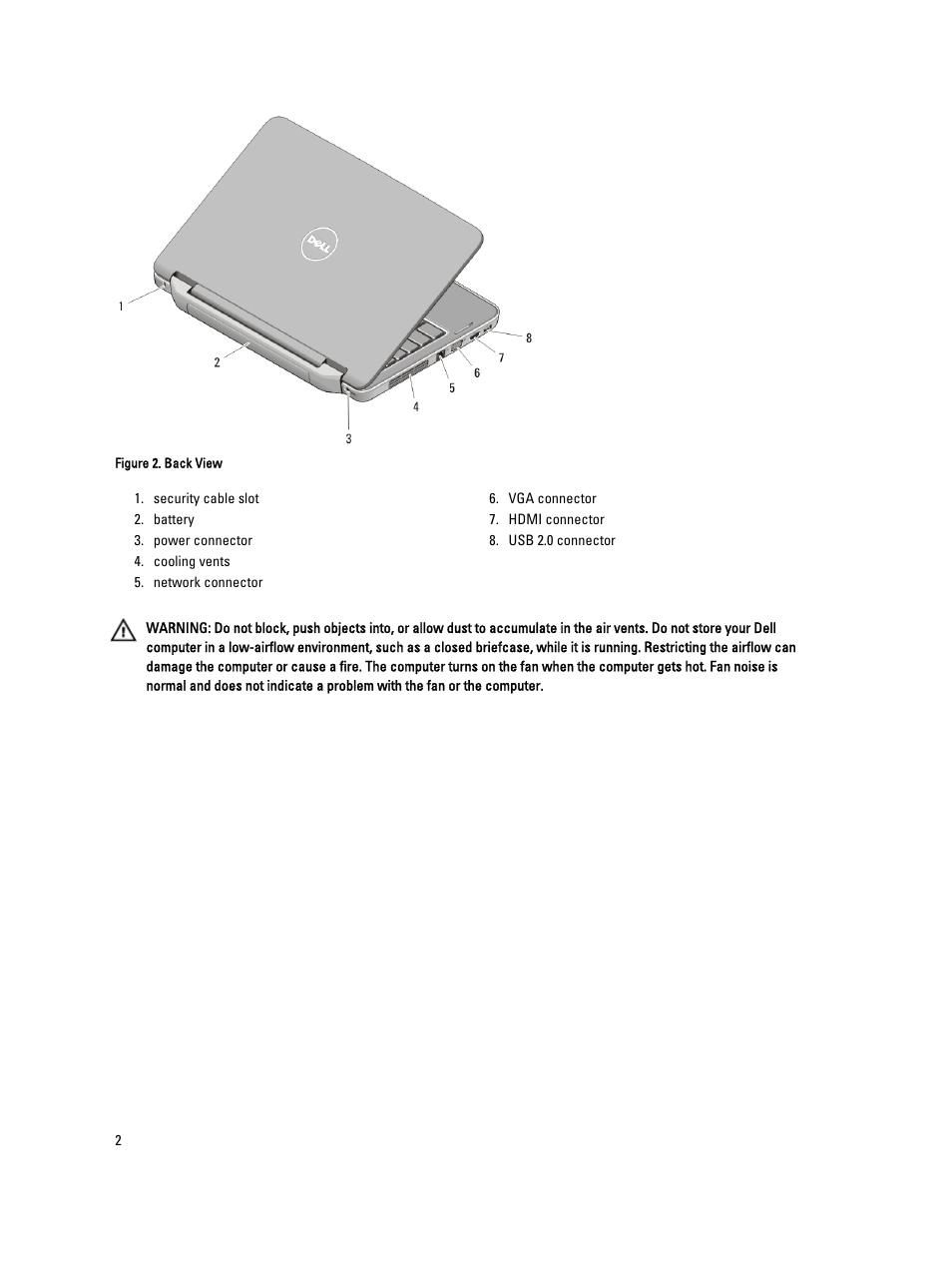 Dell Vostro 2520 (Mid 2012) User Manual | Page 2 / 7