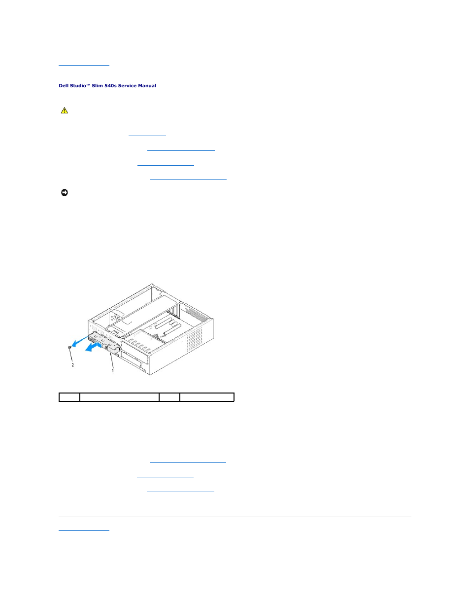 Replacing the front i/o panel | Dell Studio Slim D540S (Late 2008) User Manual | Page 24 / 37
