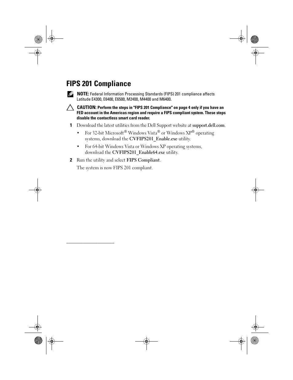 Fips 201 compliance | Dell Latitude E6400 ATG (Mid 2008) User Manual | Page 4 / 4