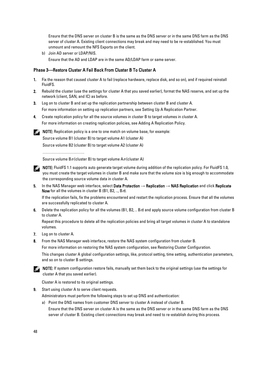 Dell PowerVault NX3600 User Manual | Page 48 / 117