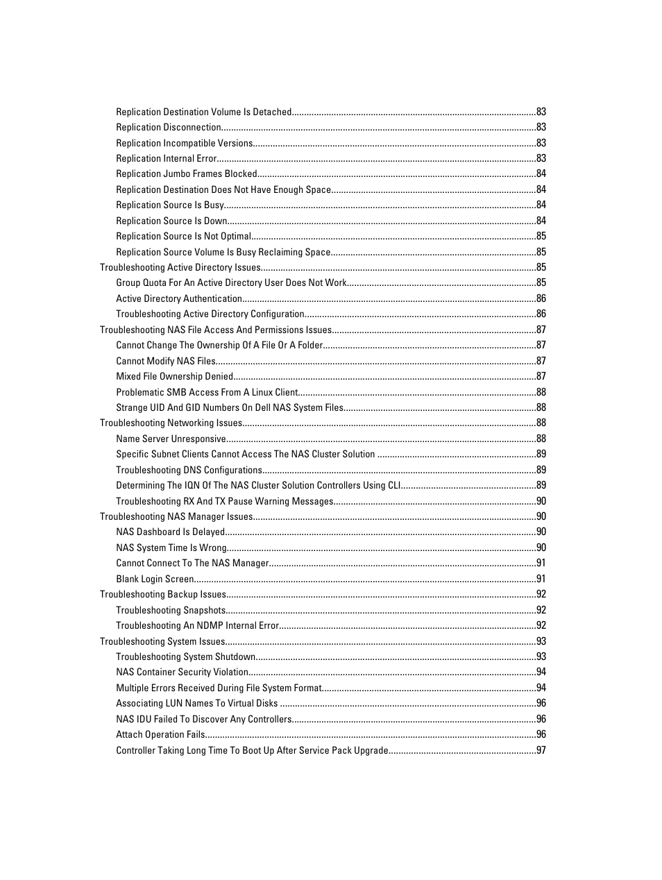 Dell PowerVault NX3600 User Manual | Page 8 / 117