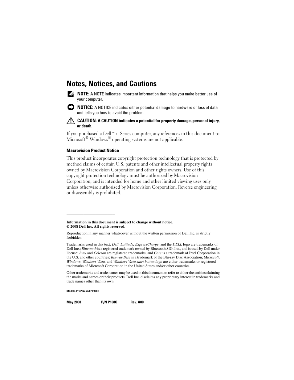 Dell Latitude E5500 User Manual | Page 2 / 66