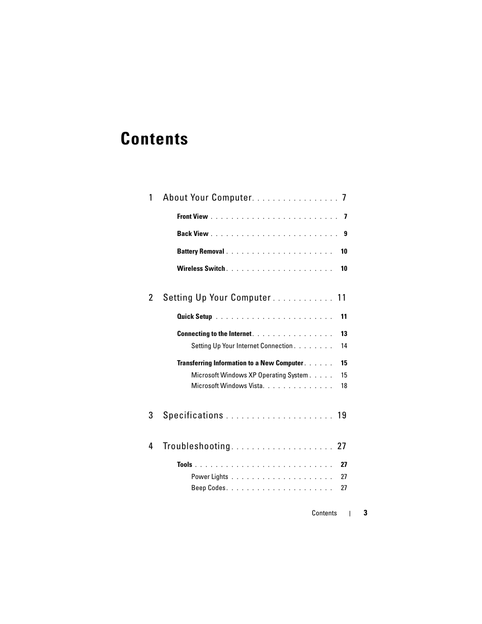 Dell Latitude E5500 User Manual | Page 3 / 66