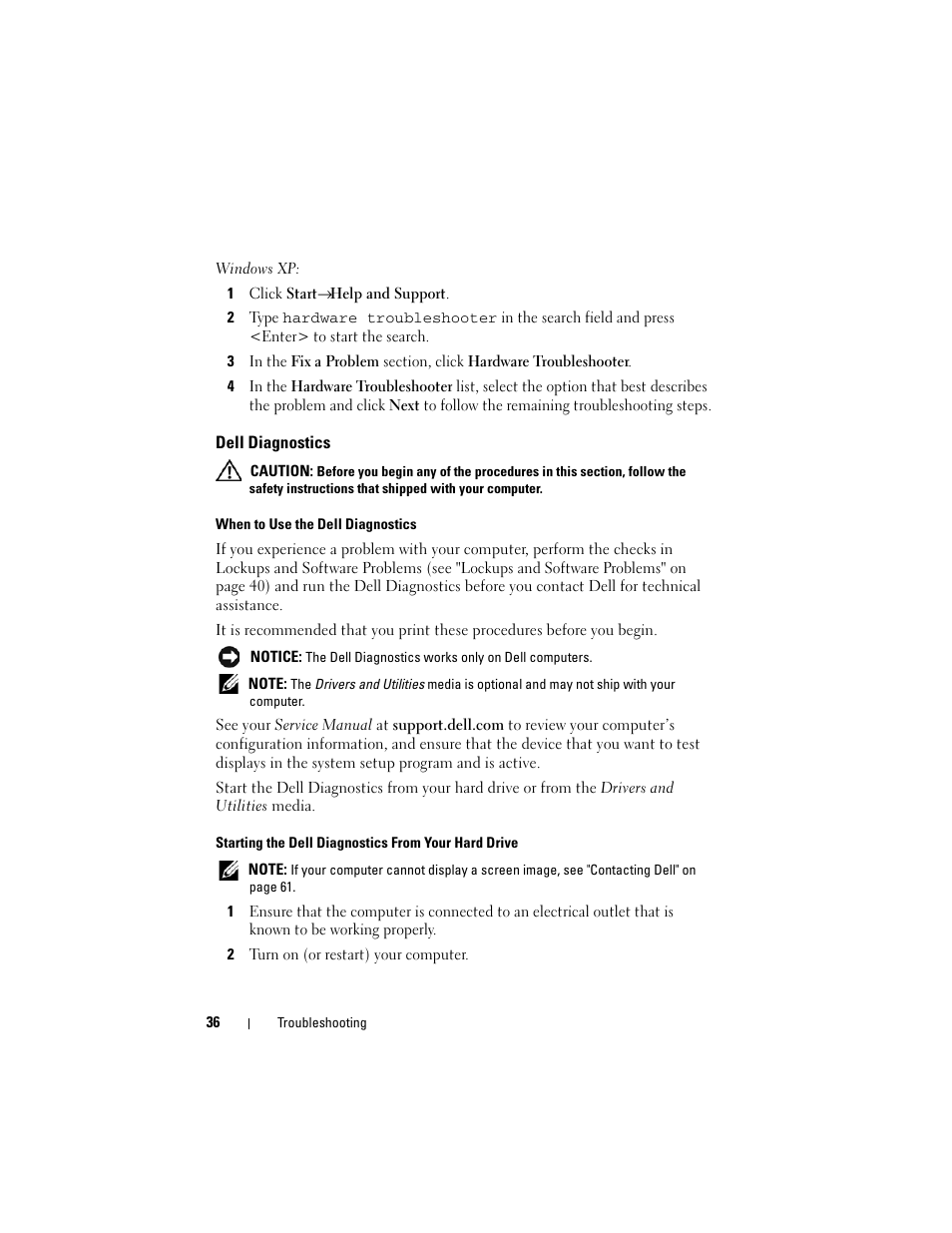 Dell Latitude E5500 User Manual | Page 36 / 66