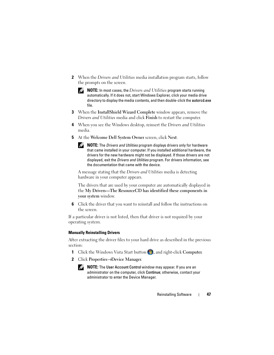 Dell Latitude E5500 User Manual | Page 47 / 66