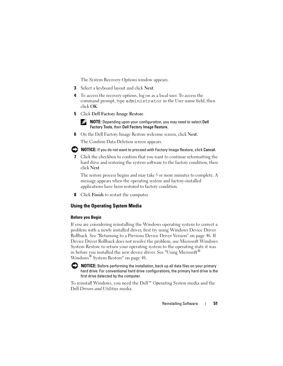 Dell Latitude E5500 User Manual | Page 51 / 66