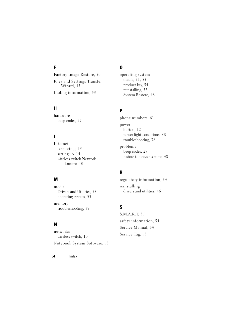 Dell Latitude E5500 User Manual | Page 64 / 66