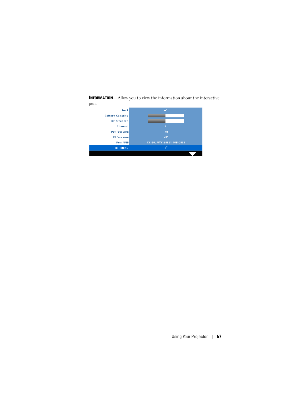Dell S300wi Projector User Manual | Page 67 / 127