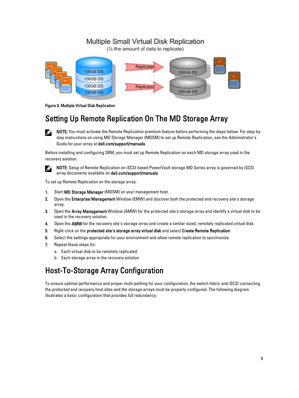 Host-to-storage array configuration | Dell PowerVault MD3800i User Manual | Page 9 / 33