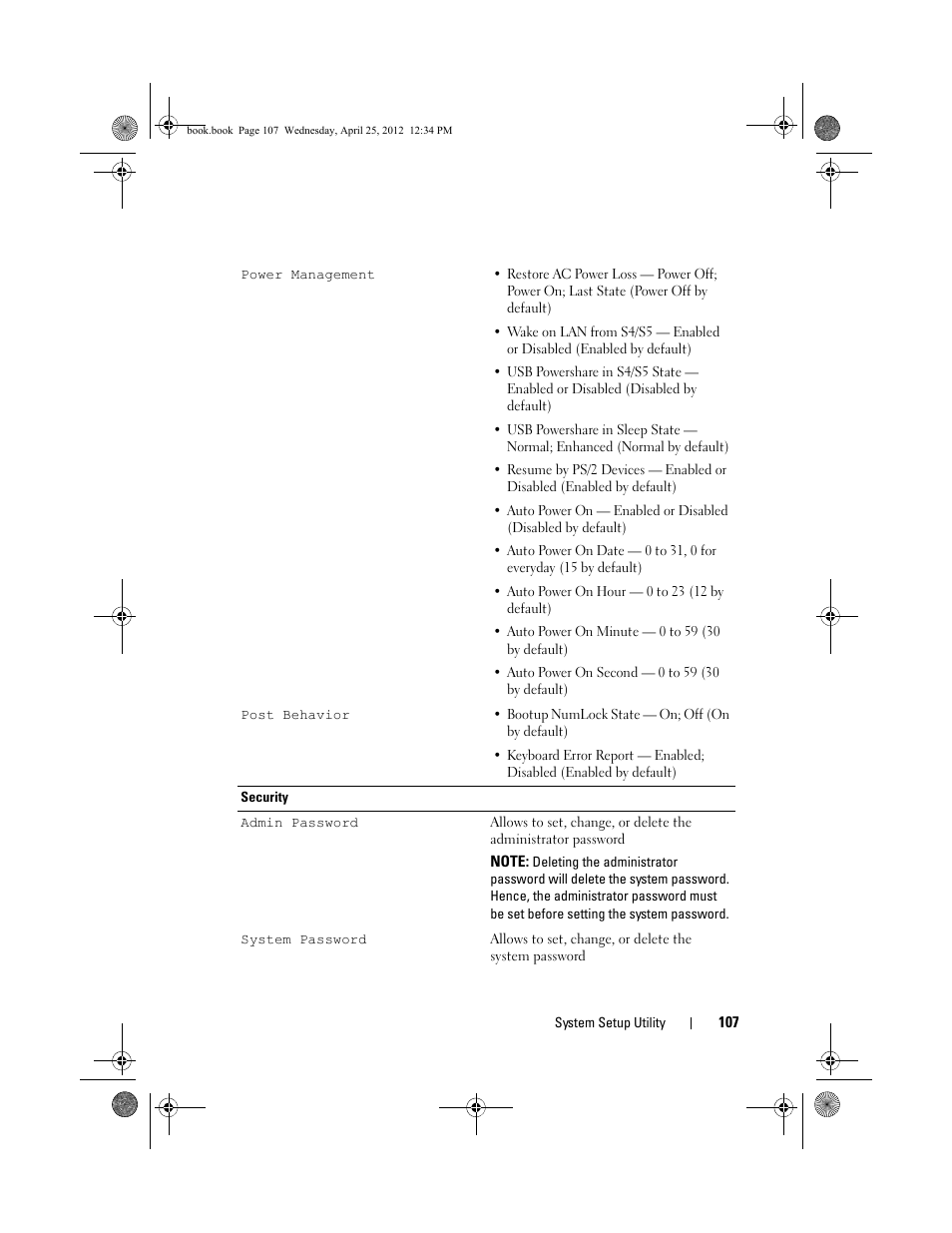 Dell XPS 8300 (Late 2010) User Manual | Page 107 / 116