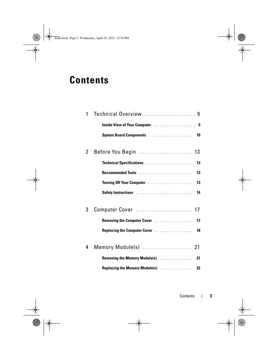 Dell XPS 8300 (Late 2010) User Manual | Page 3 / 116