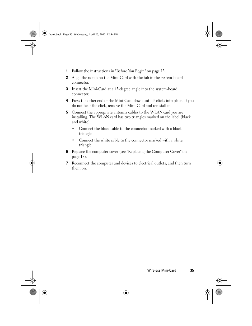 Dell XPS 8300 (Late 2010) User Manual | Page 35 / 116