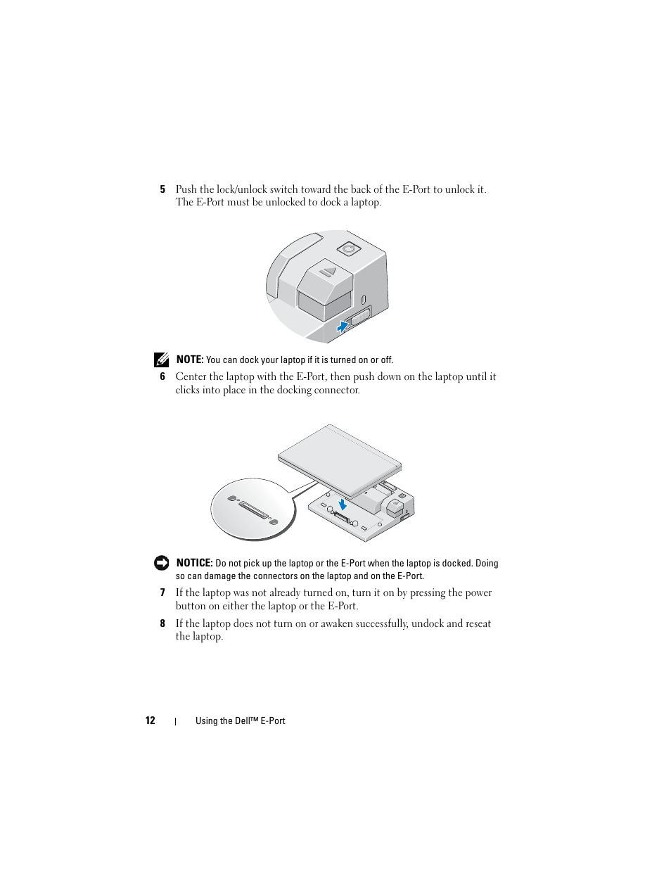 Dell E-Port User Manual | Page 12 / 22