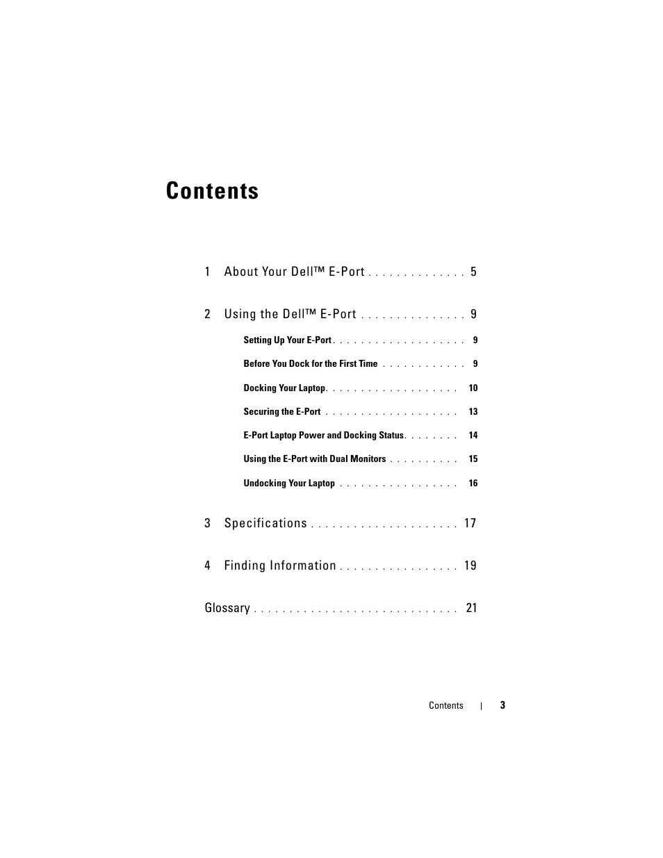 Dell E-Port User Manual | Page 3 / 22