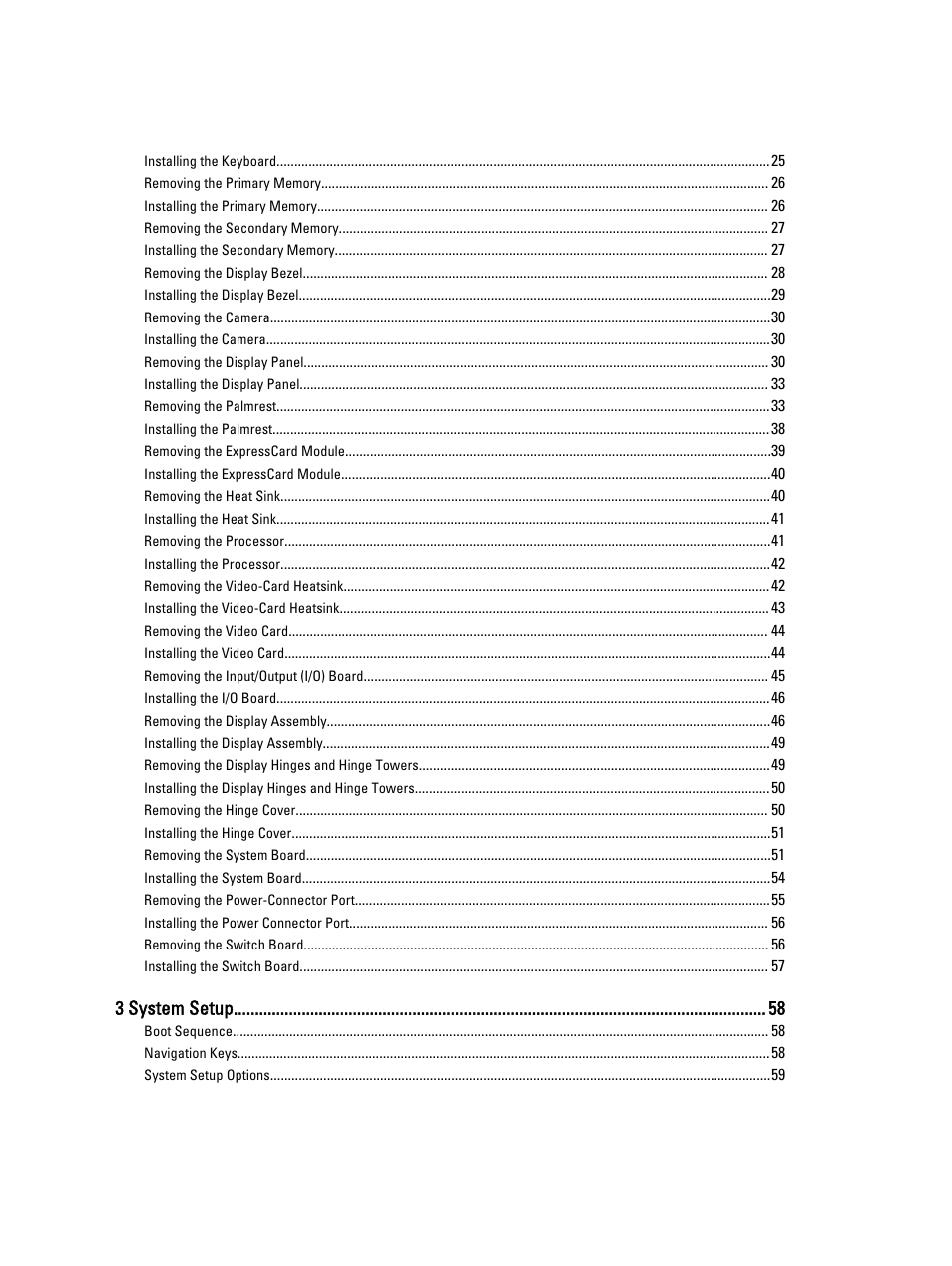 3 system setup | Dell Precision M6700 (Mid 2012) User Manual | Page 4 / 79