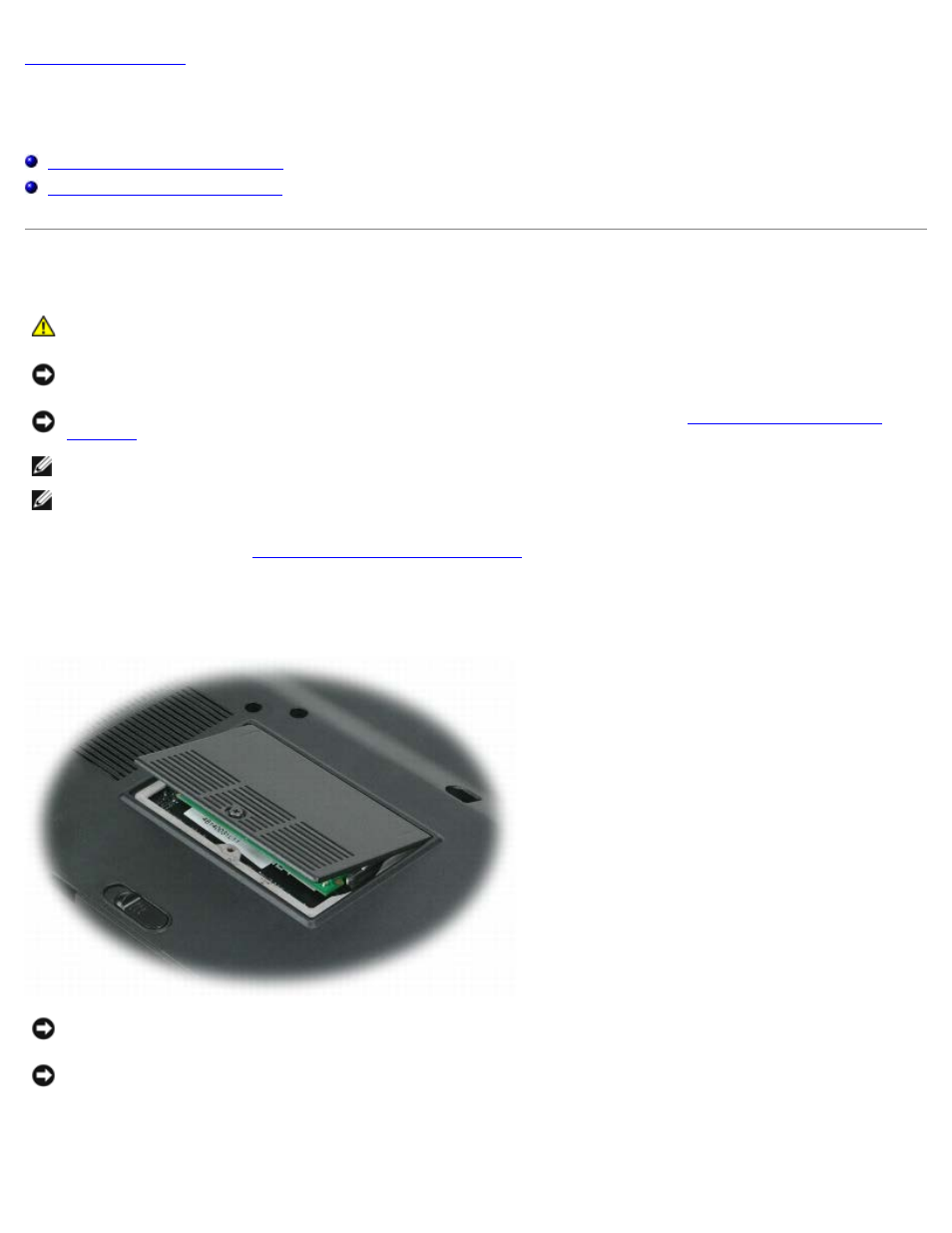 Memory module(s): dell xps m1210 service manual, Memory module(s) | Dell XPS M1210 (MXC062, Mid 2006) User Manual | Page 16 / 57