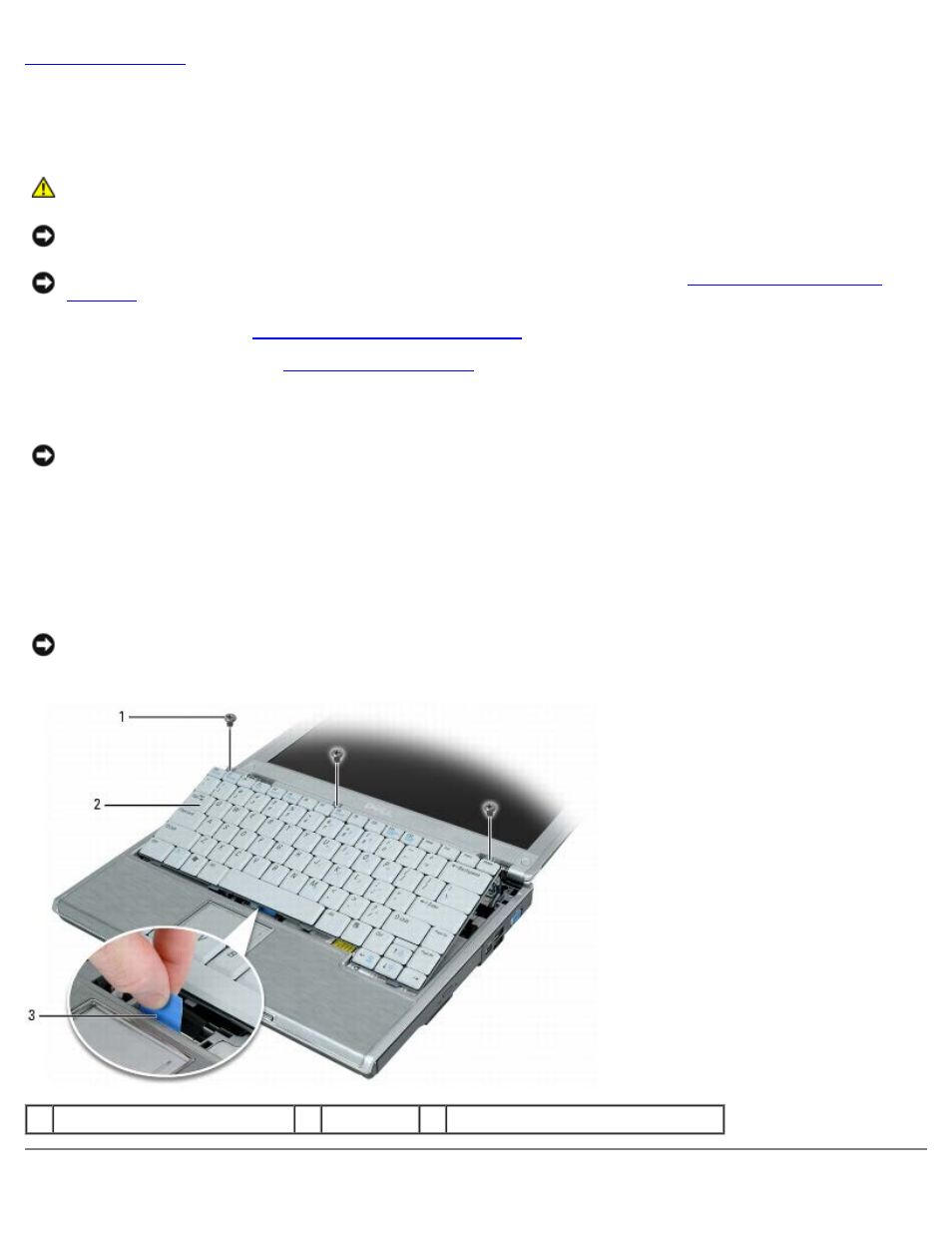 Keyboard: dell xps m1210 service manual, Keyboard | Dell XPS M1210 (MXC062, Mid 2006) User Manual | Page 25 / 57
