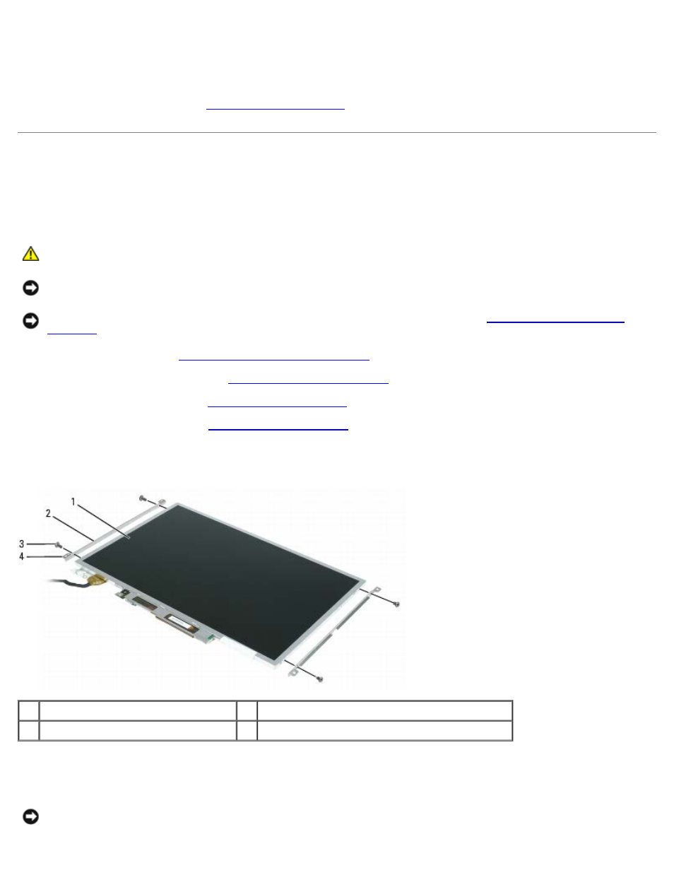 Display-panel brackets, Removing the display-panel brackets, Replacing the display-panel brackets | Dell XPS M1210 (MXC062, Mid 2006) User Manual | Page 51 / 57