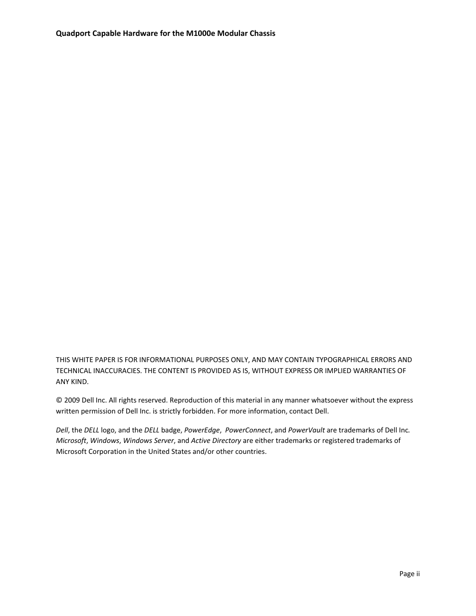 Dell POWEREDGE M1000E User Manual | Page 2 / 34