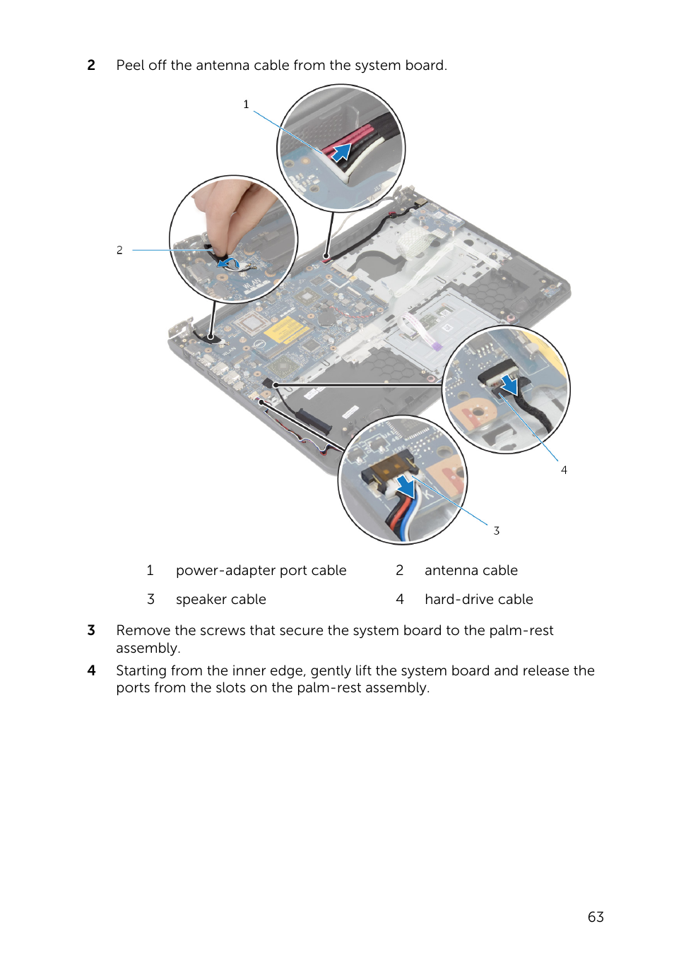 Dell Inspiron 15 (5545, Mid 2014) User Manual | Page 63 / 93