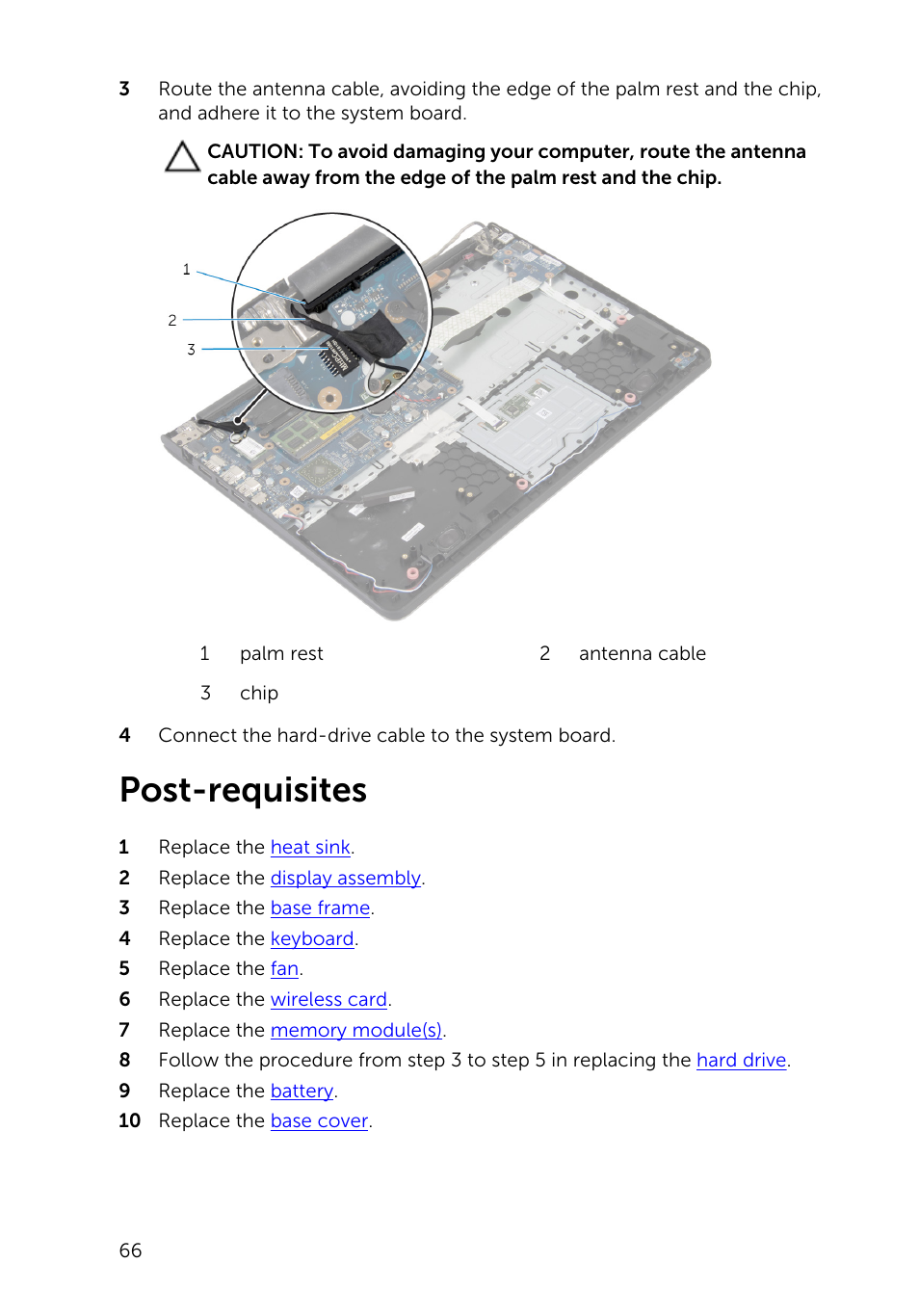 Post-requisites | Dell Inspiron 15 (5545, Mid 2014) User Manual | Page 66 / 93