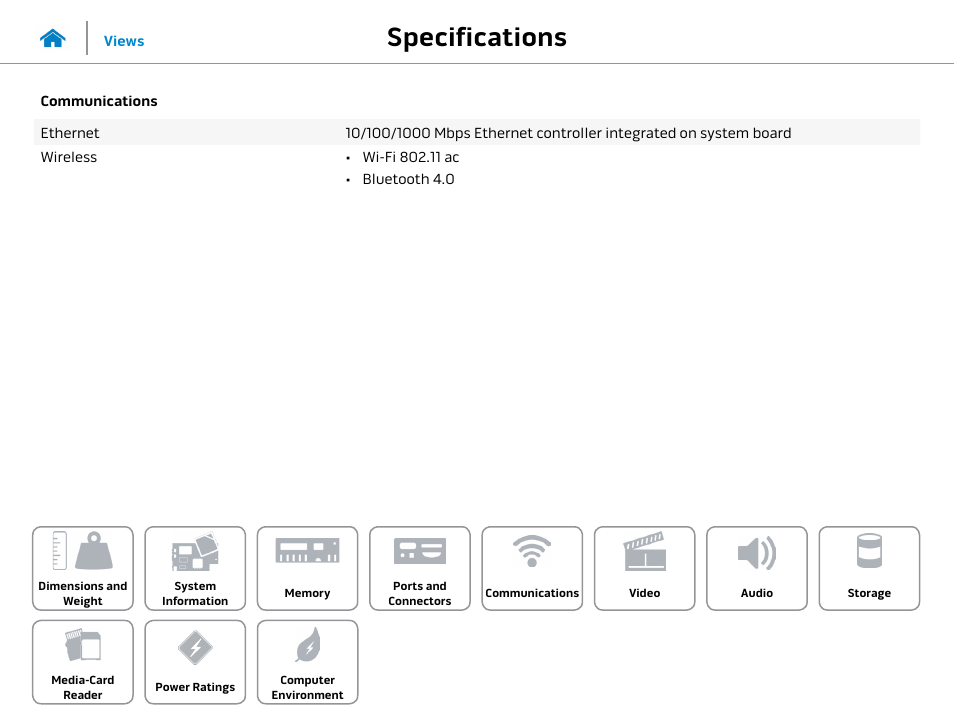 Communications, Specifications | Dell Alienware Area 51 R2 (Late 2014) User Manual | Page 9 / 15