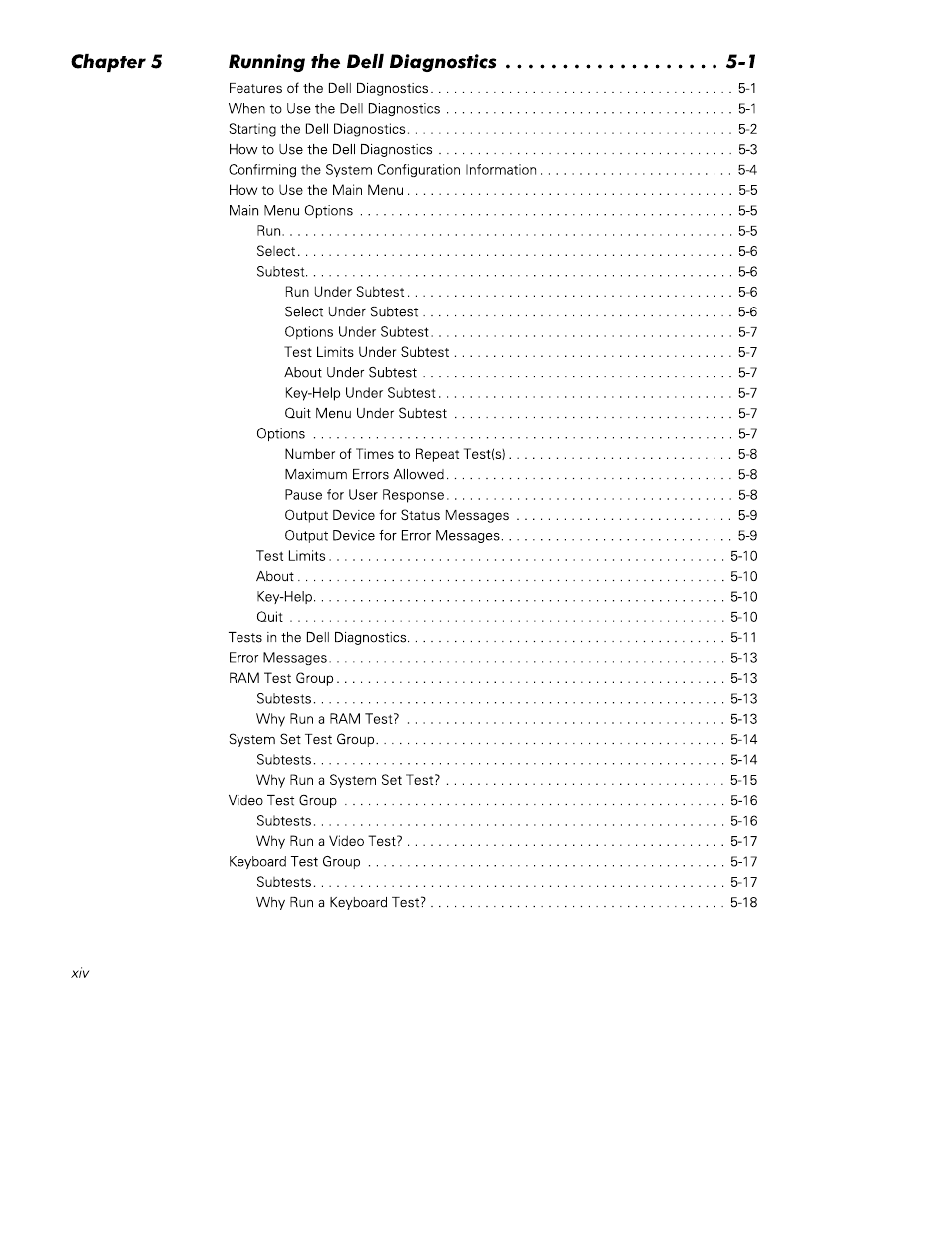 Chapter s, Running the dell diagnostics -1 | Dell PowerEdge 4350 User Manual | Page 12 / 40