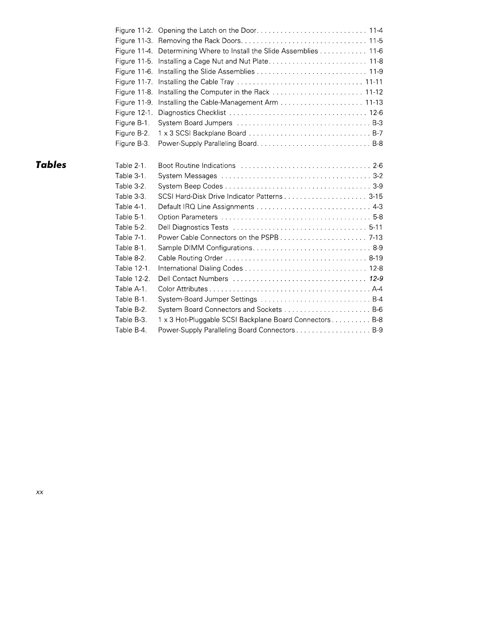 Tables | Dell PowerEdge 4350 User Manual | Page 18 / 40