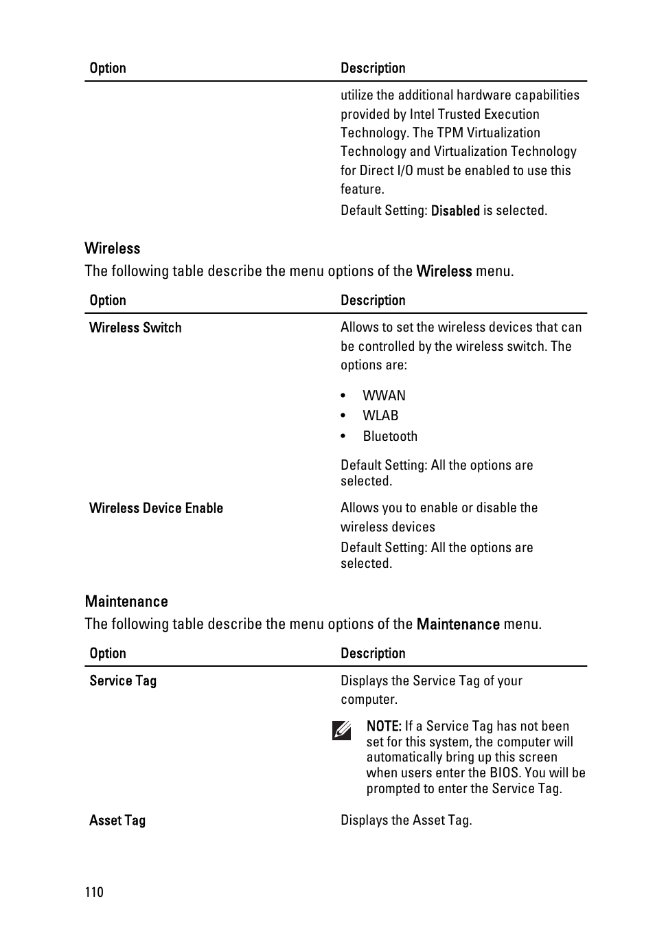 Dell Latitude E6520 (Early 2011) User Manual | Page 110 / 117