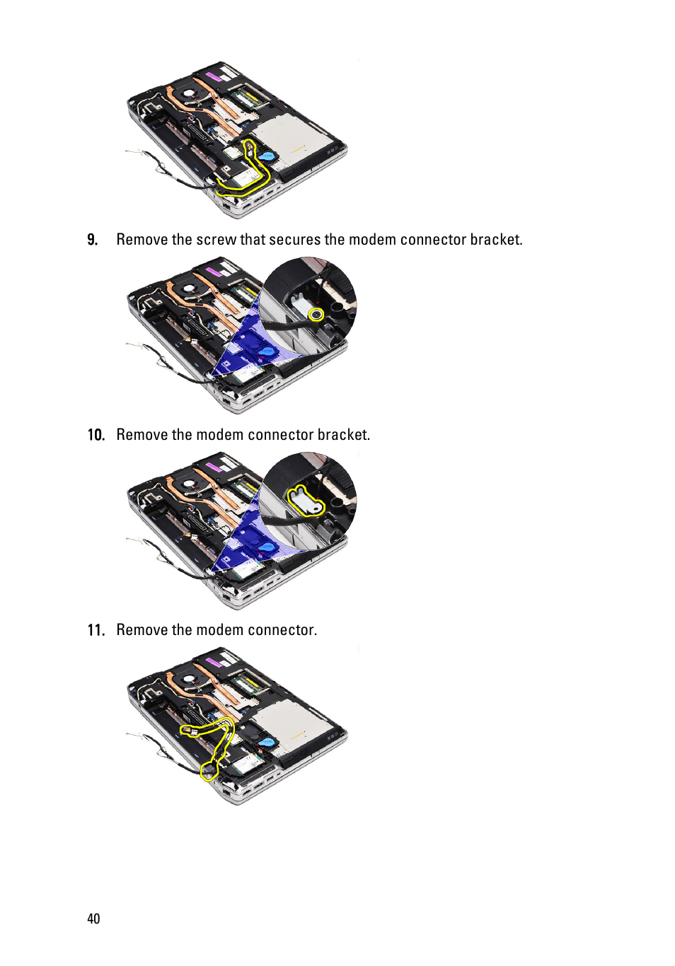 Dell Latitude E6520 (Early 2011) User Manual | Page 40 / 117