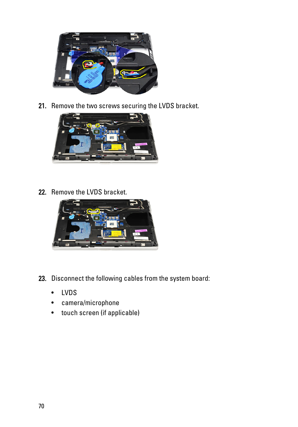 Dell Latitude E6520 (Early 2011) User Manual | Page 70 / 117