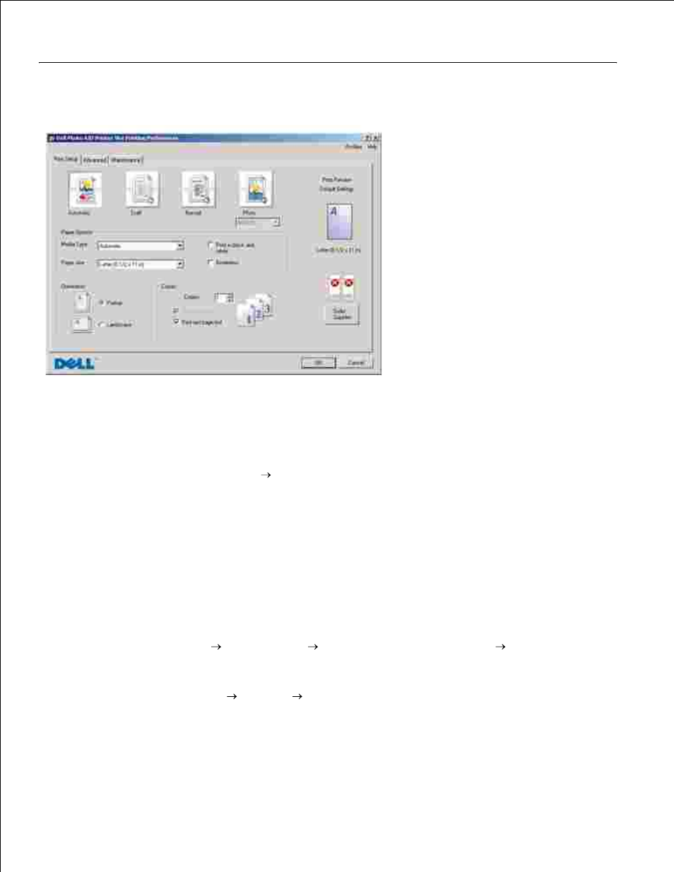 Using printing preferences | Dell 964 All In One Photo Printer User Manual | Page 79 / 128