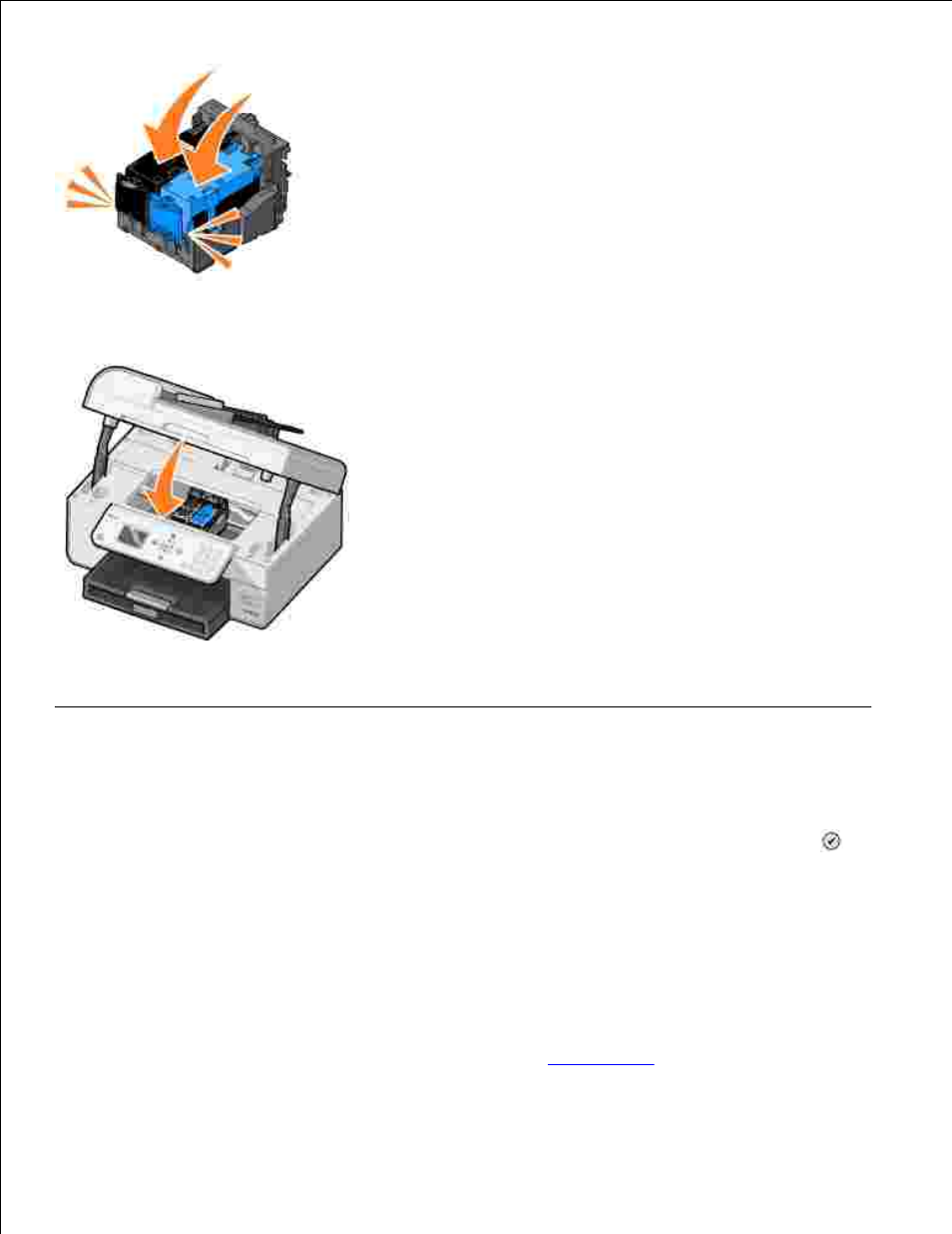 Aligning ink cartridges | Dell 964 All In One Photo Printer User Manual | Page 87 / 128