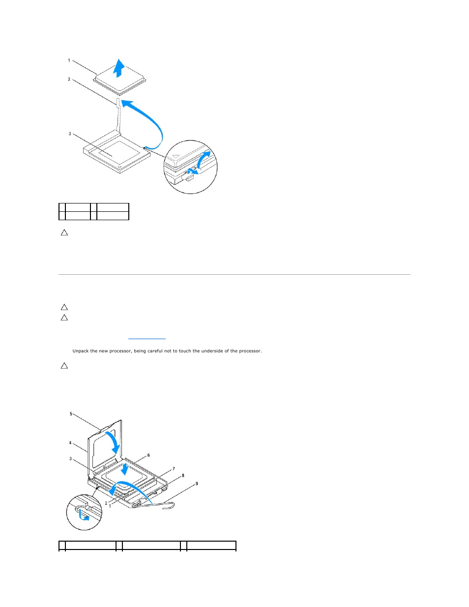 Replacing the processor | Dell Inspiron 535 (Early 2009) User Manual | Page 14 / 45