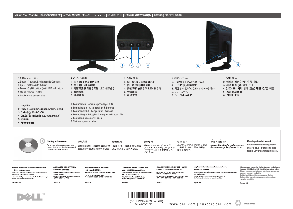 Dell E190S Monitor User Manual | Page 2 / 2