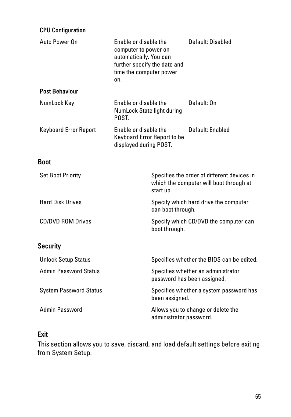 Dell Vostro 260 (Mid 2011) User Manual | Page 65 / 68