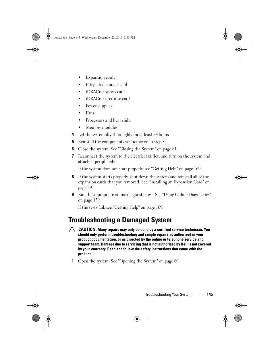 Troubleshooting a damaged system | Dell DX6000G User Manual | Page 143 / 174