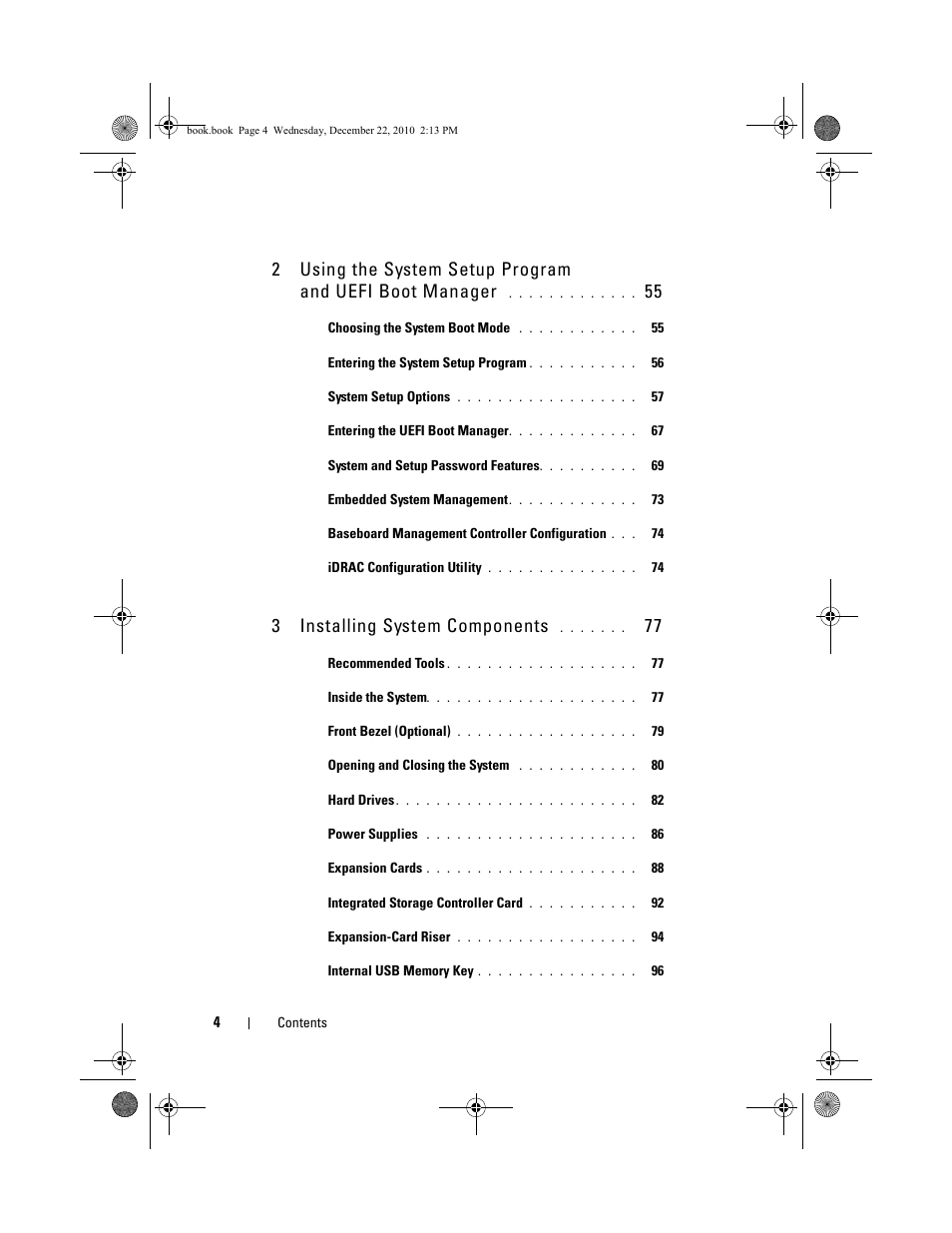 3 installing system components | Dell DX6000G User Manual | Page 4 / 174