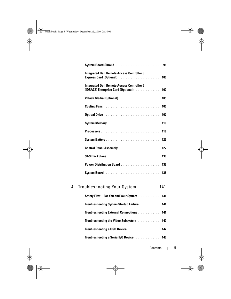 4 troubleshooting your system | Dell DX6000G User Manual | Page 5 / 174