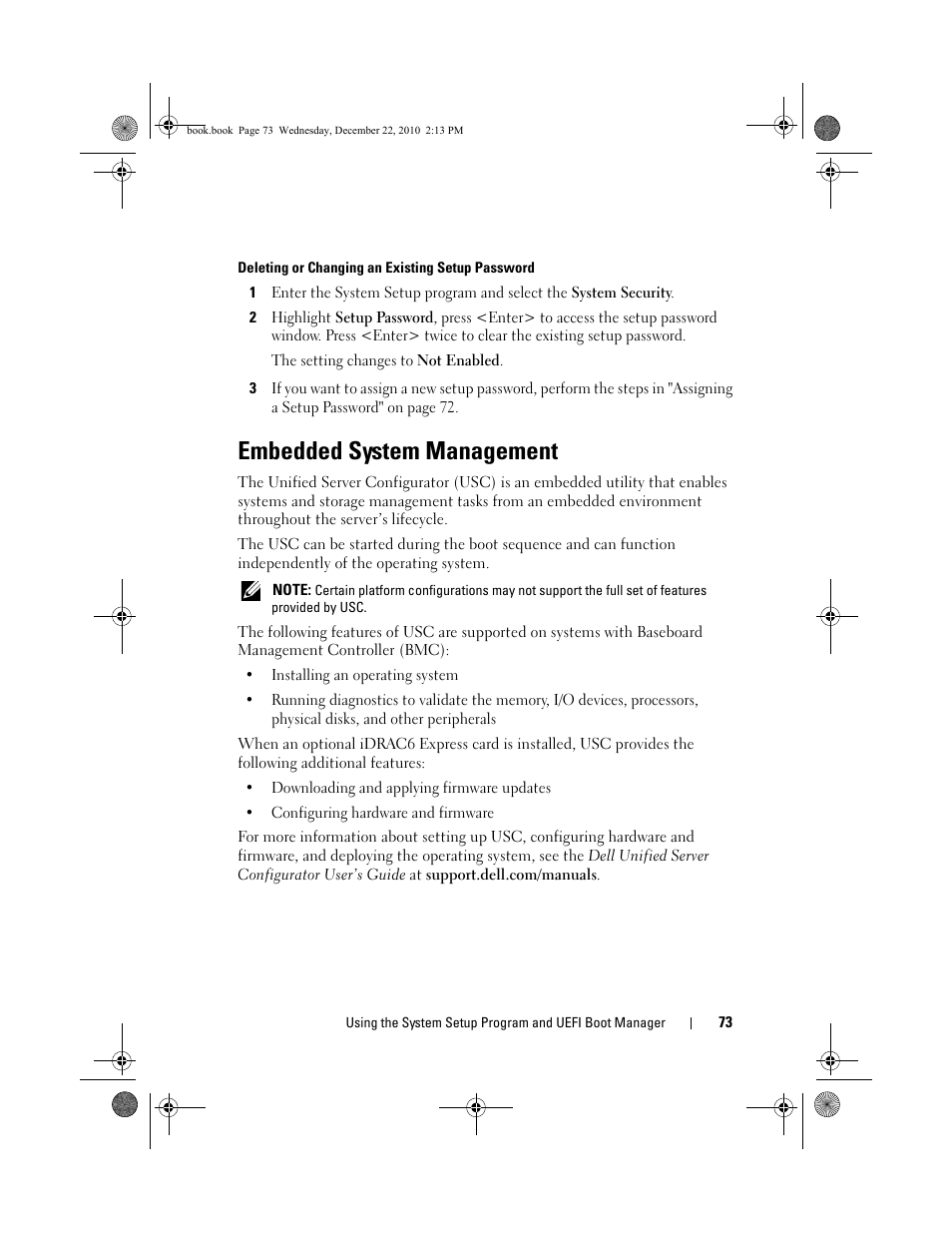 Embedded system management | Dell DX6000G User Manual | Page 73 / 174