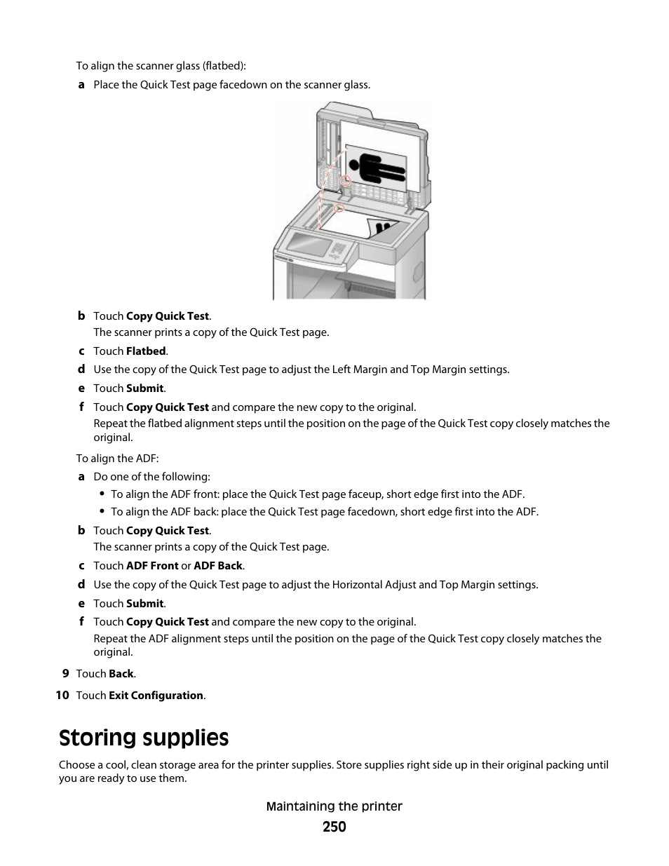 Storing supplies | Dell 5535dn Mono Laser MFP User Manual | Page 250 / 302