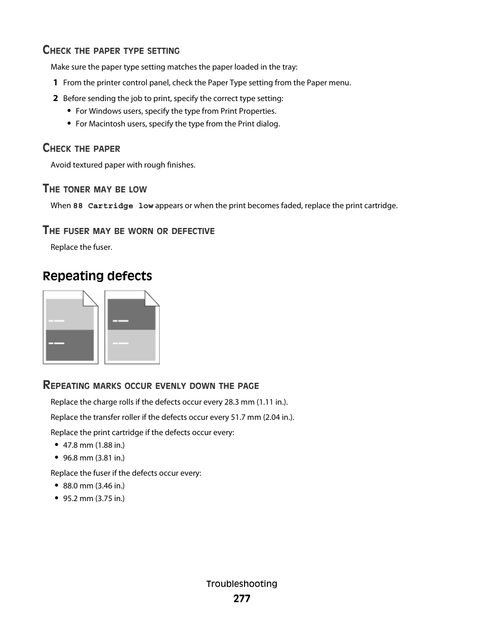 Repeating defects, Repeating defects r | Dell 5535dn Mono Laser MFP User Manual | Page 277 / 302