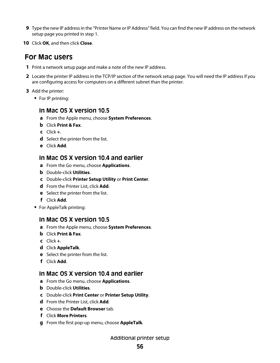 For mac users | Dell 5535dn Mono Laser MFP User Manual | Page 56 / 302