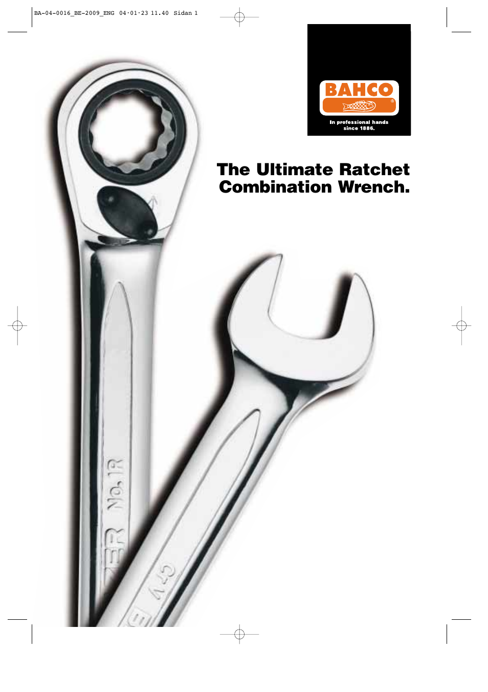 Bahco Ratchet Combination Wrench User Manual | 4 pages